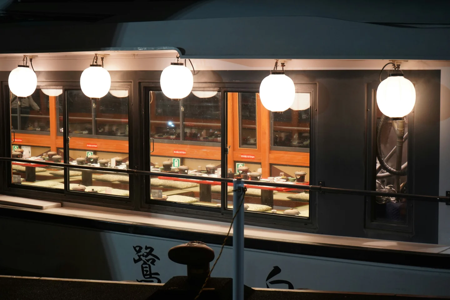 Interior of Nordlys Bakeri cafe tables