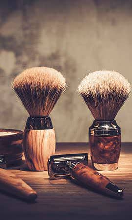 Barber shop interior detail