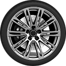 Car alloy wheel and tire