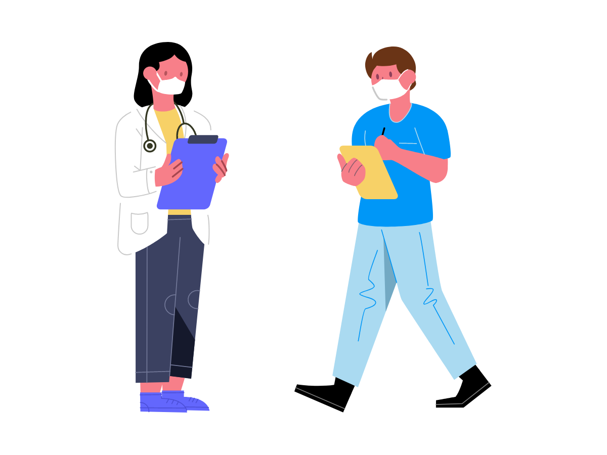 Nurse assistance illustration