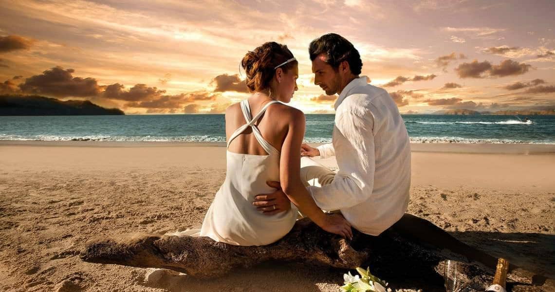 Joyful wedding moment