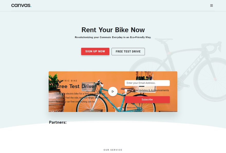 Bike website example