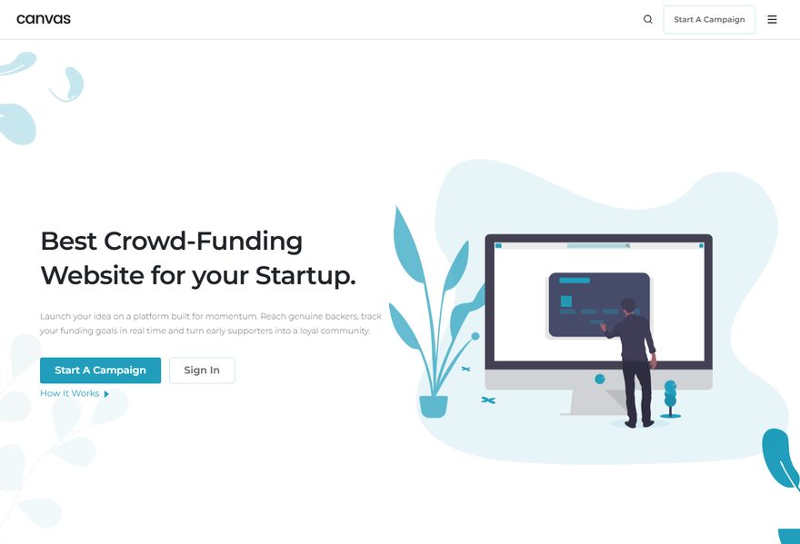 Crowd-Funding website example