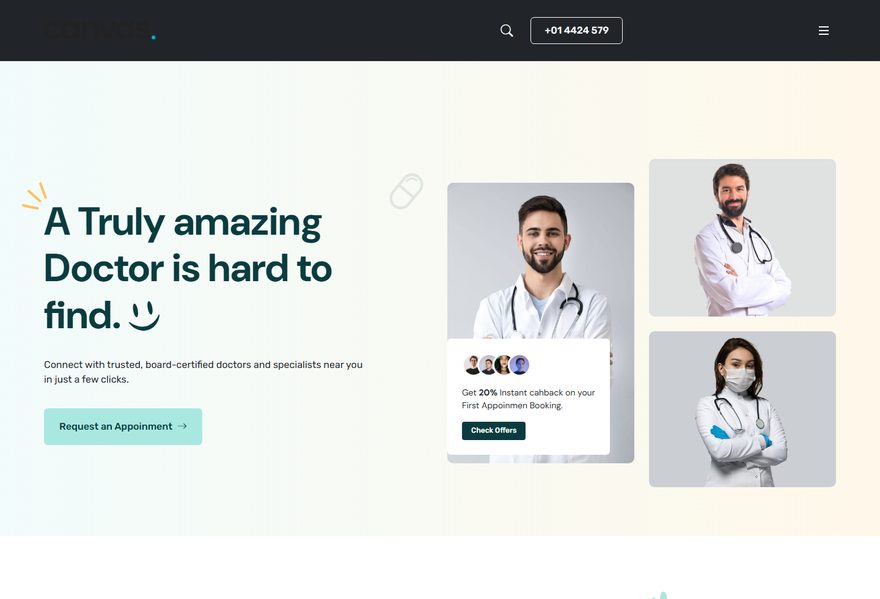 Doctors website example