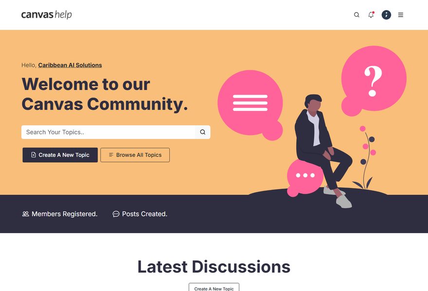 Forums/Community website example