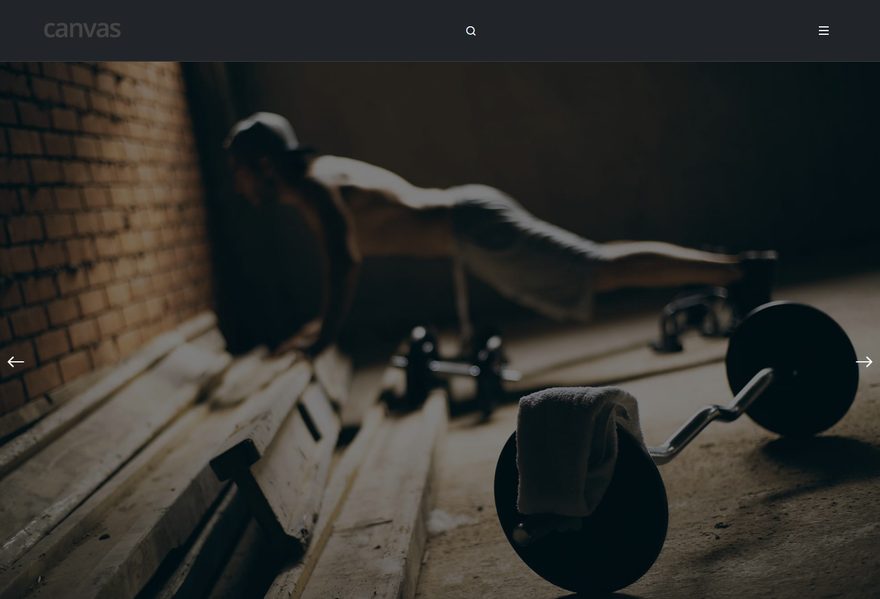 Gym website example