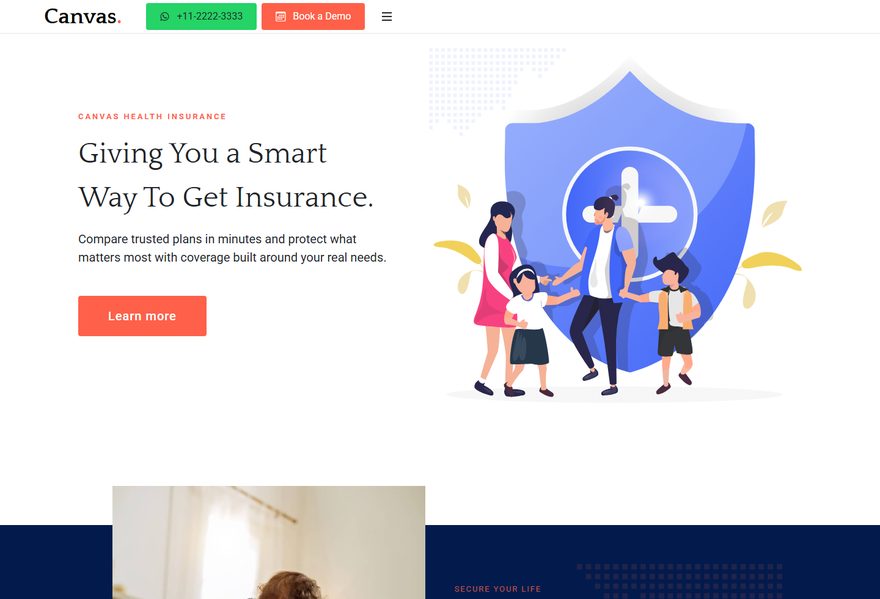 Insurance website example