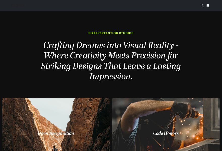 Project website example