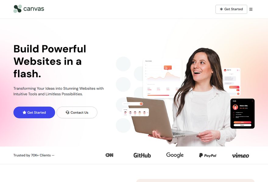 SAAS 2 website example