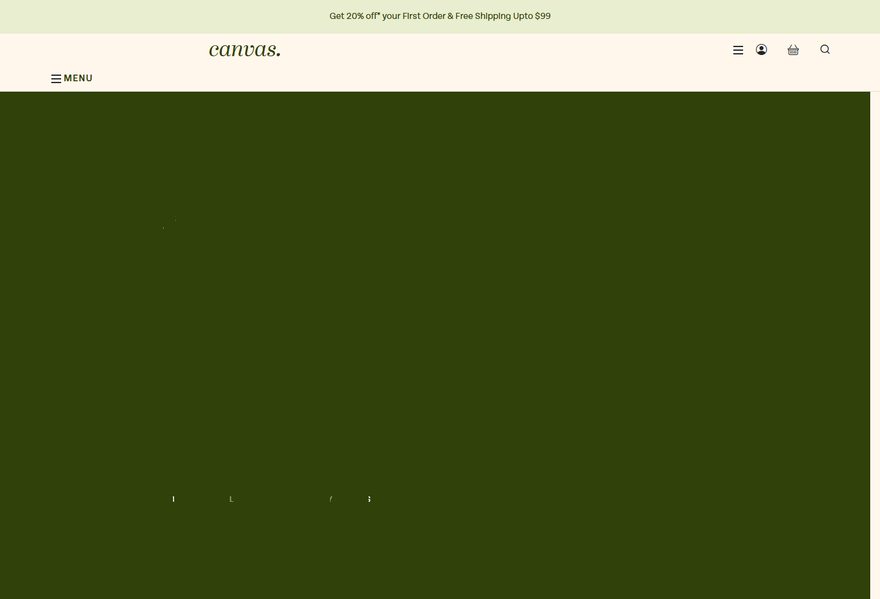 Skincare website example
