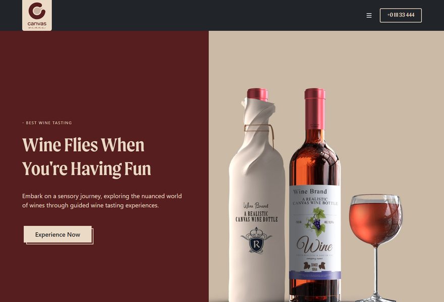 Wine website example