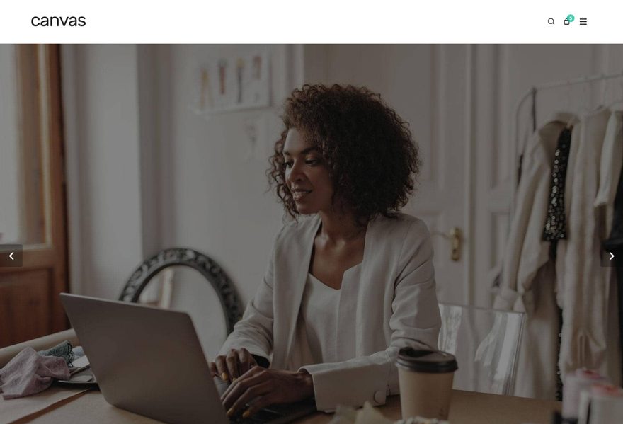 Floating Header website example