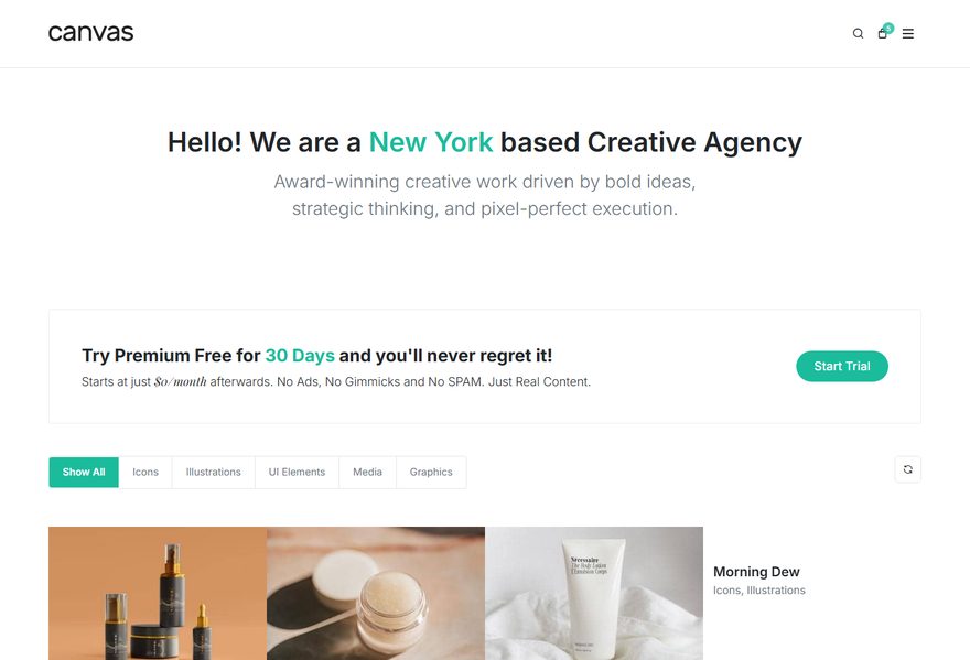Portfolio 3 website example