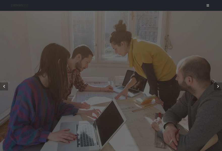 Canvas Slider website example