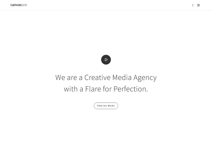 Video Lightbox Button website example