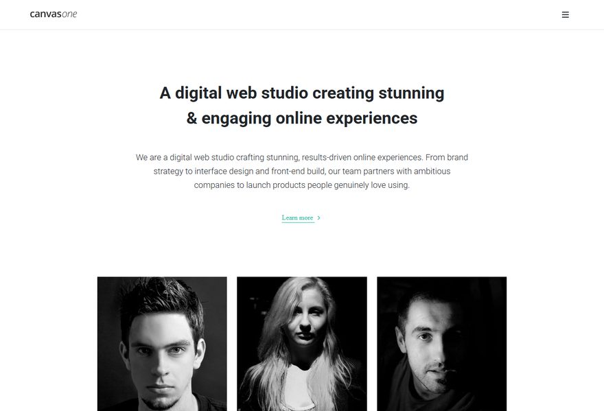 Video Carousel website example