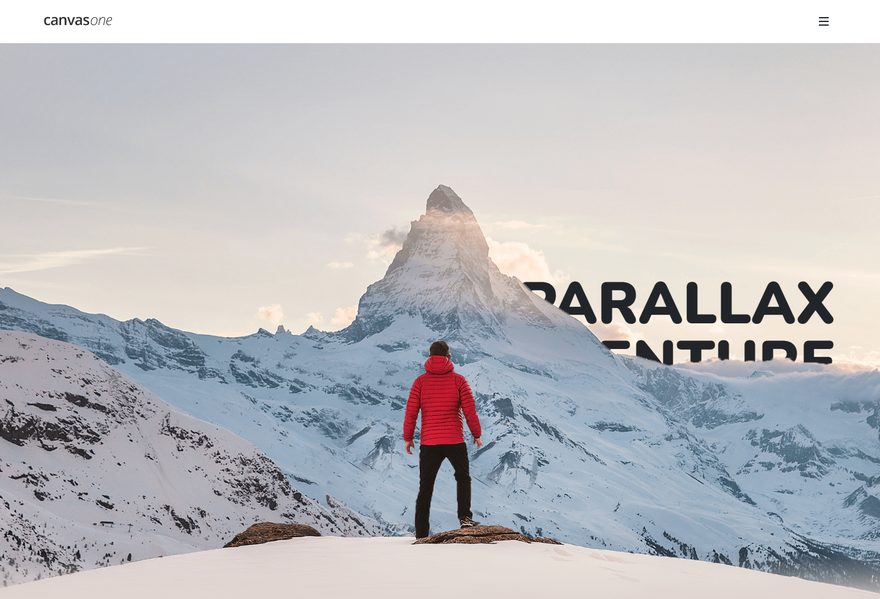 Parallax website example
