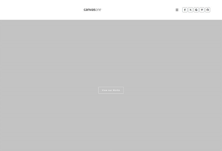 Side Header Menu website example